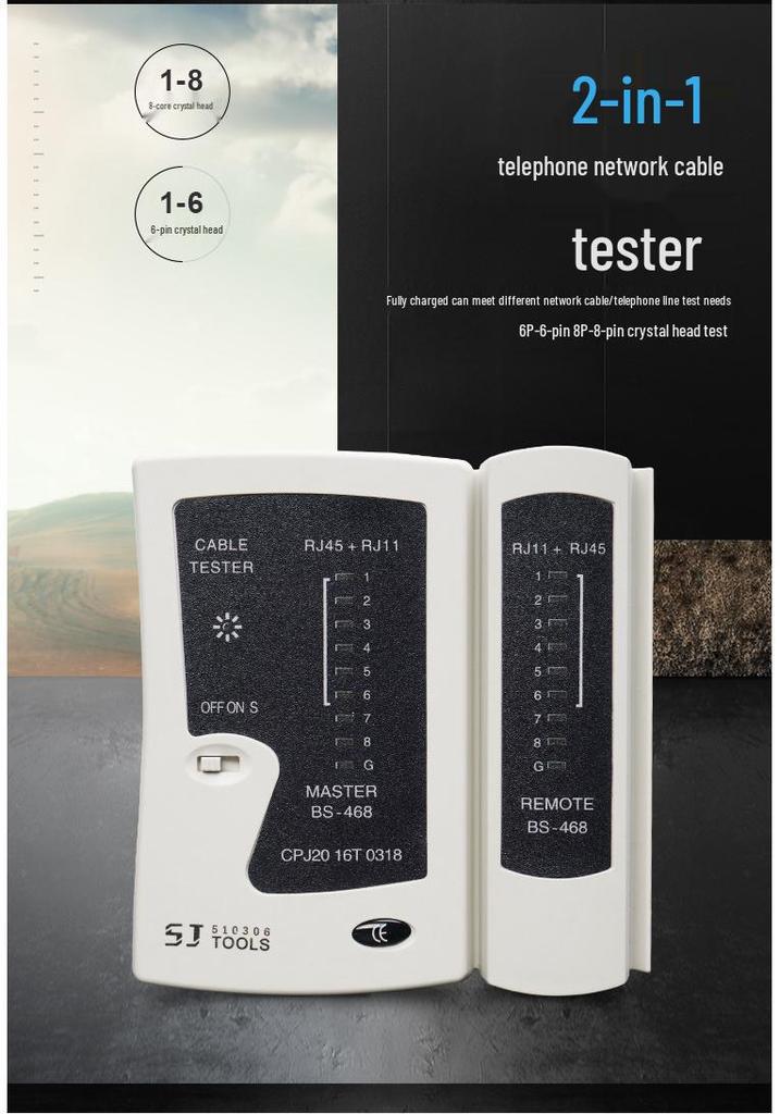 Multi-functional Network Cable Crimping and Stripping Pliers for Cat5e/6/7 and Crystal Head Connectors.