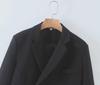 Trendy Spring & Autumn Women's Short-Sleeve Suit Jacket + High-Waist Pocket Skirt