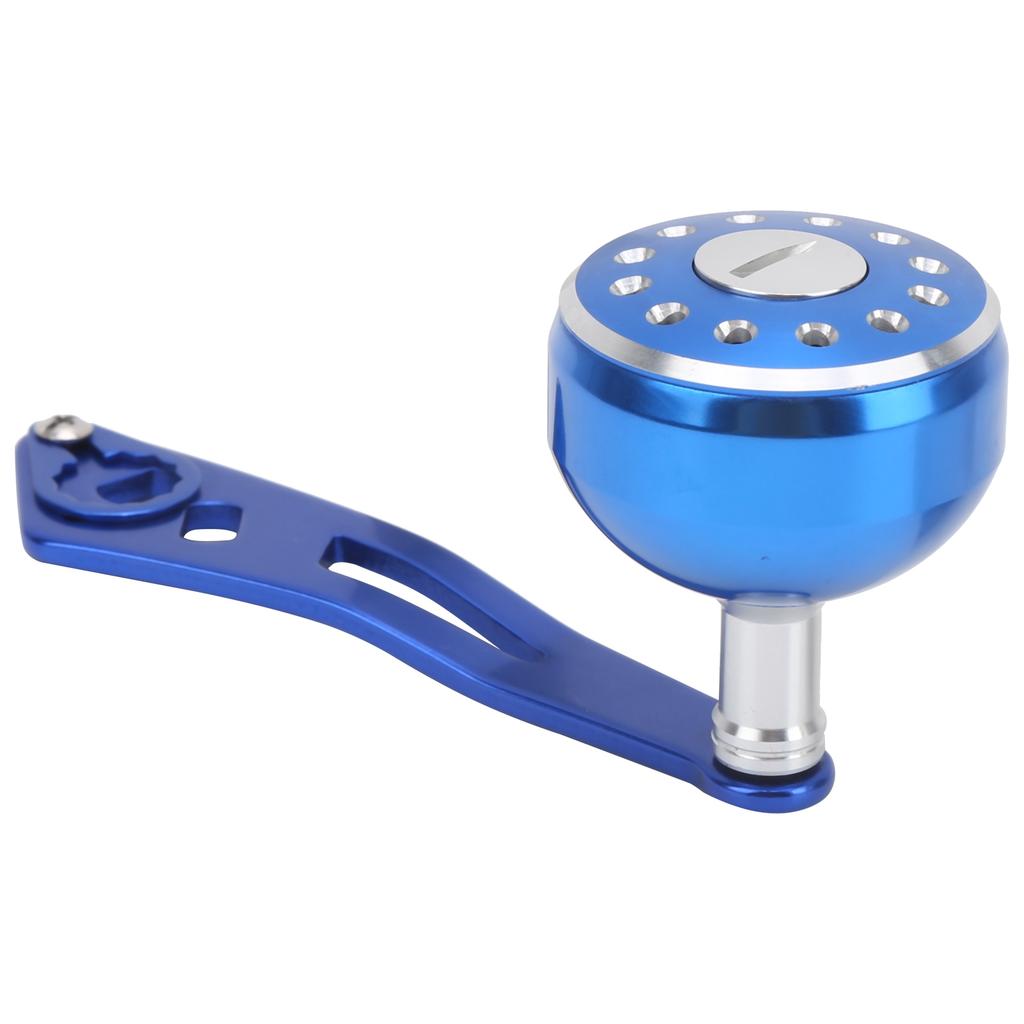 Angelrolle Griffgriff Aluminiumlegierung Baitcasting Rolle Wippe Ersatz 8x5mmB Typ Blau