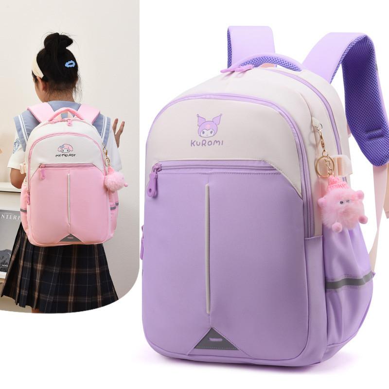 Cinnamoroll Kuromi Melody Backpack With Antiload And Spinal Protection For First To Third Grade Students