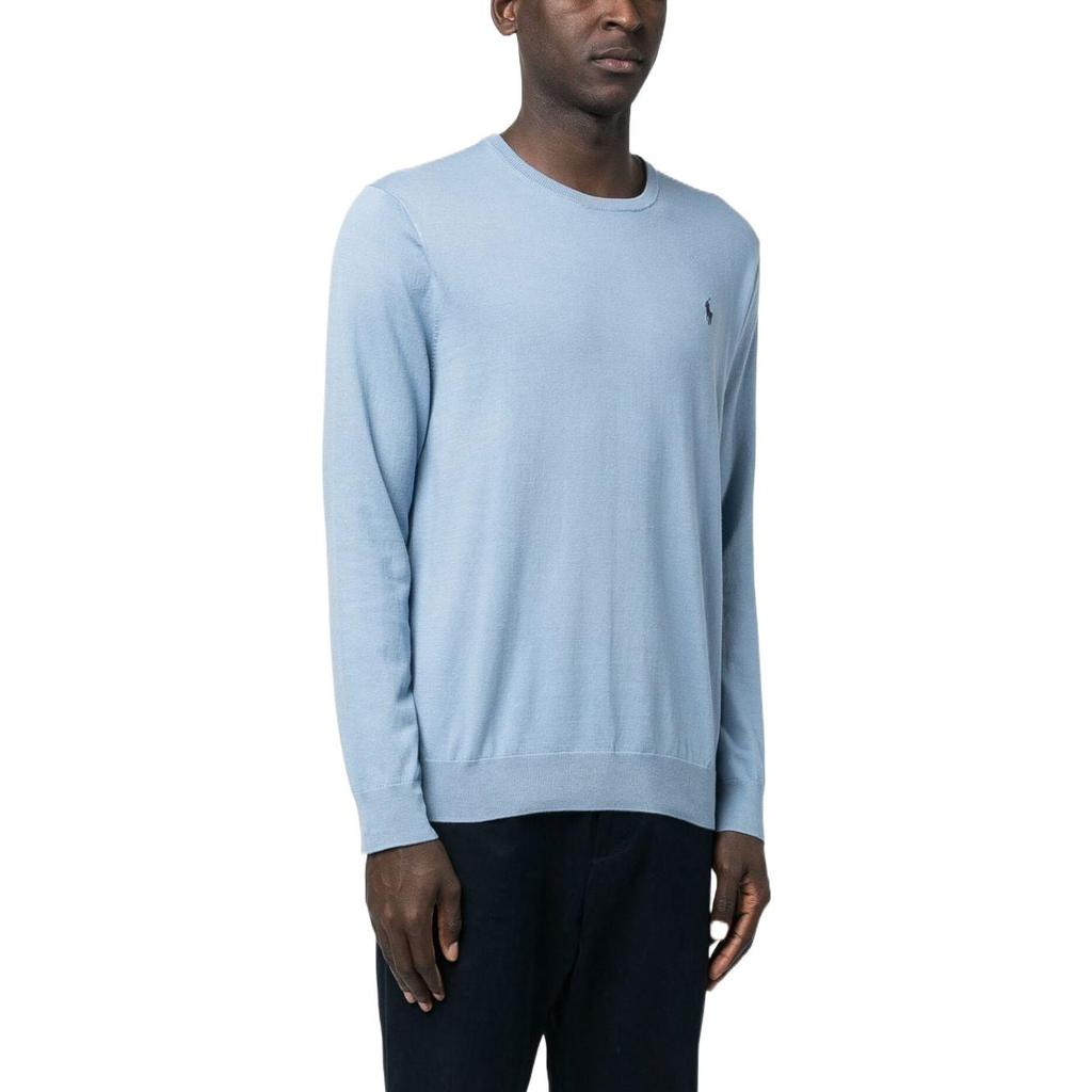 Polo Ralph Lauren Logo Embroidered Solid Color Casual Sweatshirt Men sweatshirt Blue 710890558-004