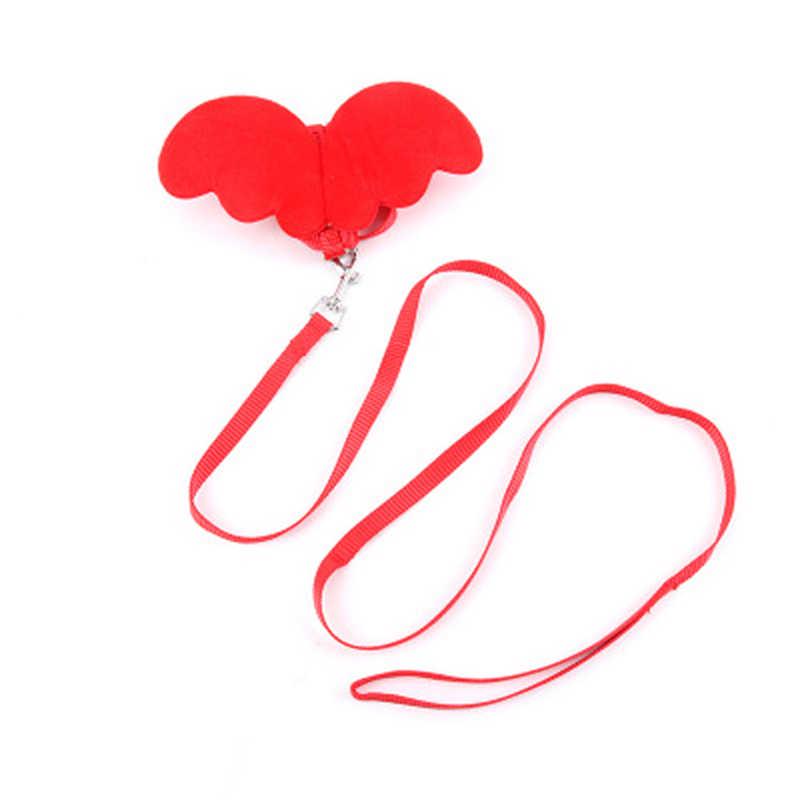 Kleines Hundegeschirr, Nylonleine, Engelsflügel, Welpenleinen, ausbruchsicheres Geschirr