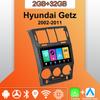 Android Carplay Bilradio For Hyundai Getz 2002-2011 Multimediaspiller Hovedenhet Stereo GPS-navigasjon BT WIFI 2+32GB