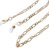 Glasses Chain Faux Pearl Neck Strap Rope Metal Fixed Eyeglass Cord for Driving