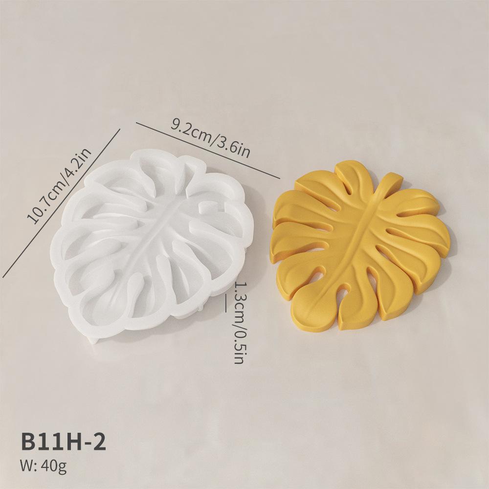 Turtle Backed Bamboo Leaves Silicone Mold for Handmade Secure Soap Resin Crafts DIY Botanical Artisan Creative Design Clay Mold