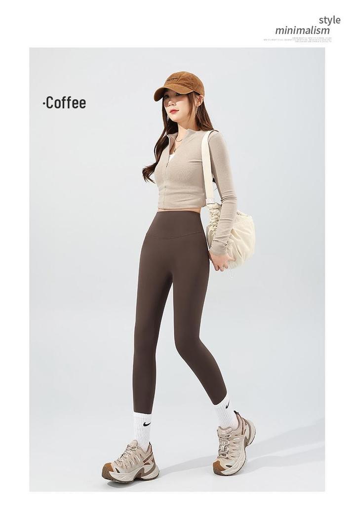 High-Waisted Body-Shaping Shark Yoga Pants - Women's Slimming, Elastic, Hip-Lifting, No-Roll Barbie Pants