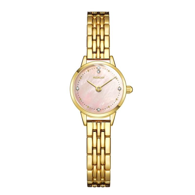 Mini Kleines Zifferblatt Mode Kleine Golduhr Damenuhr Temperament Stahlband Damenuhr Kleine Uhr Damen K Golduhr