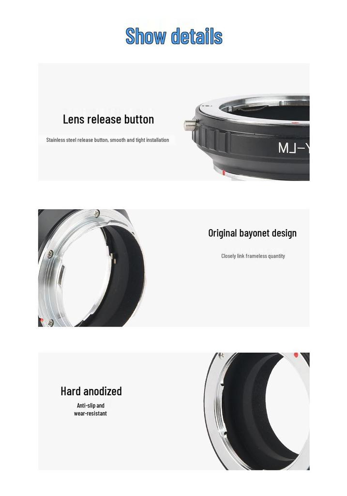 CY-LM Lens Adapter for Contax CY To Leica LM Cameras