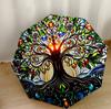 Tree Of Life Mandala Outdoor Automatic Umbrella Folding Umbrella with 8 Ribs Durable Plastic & Iron All-Season Travel Stylish Accessory