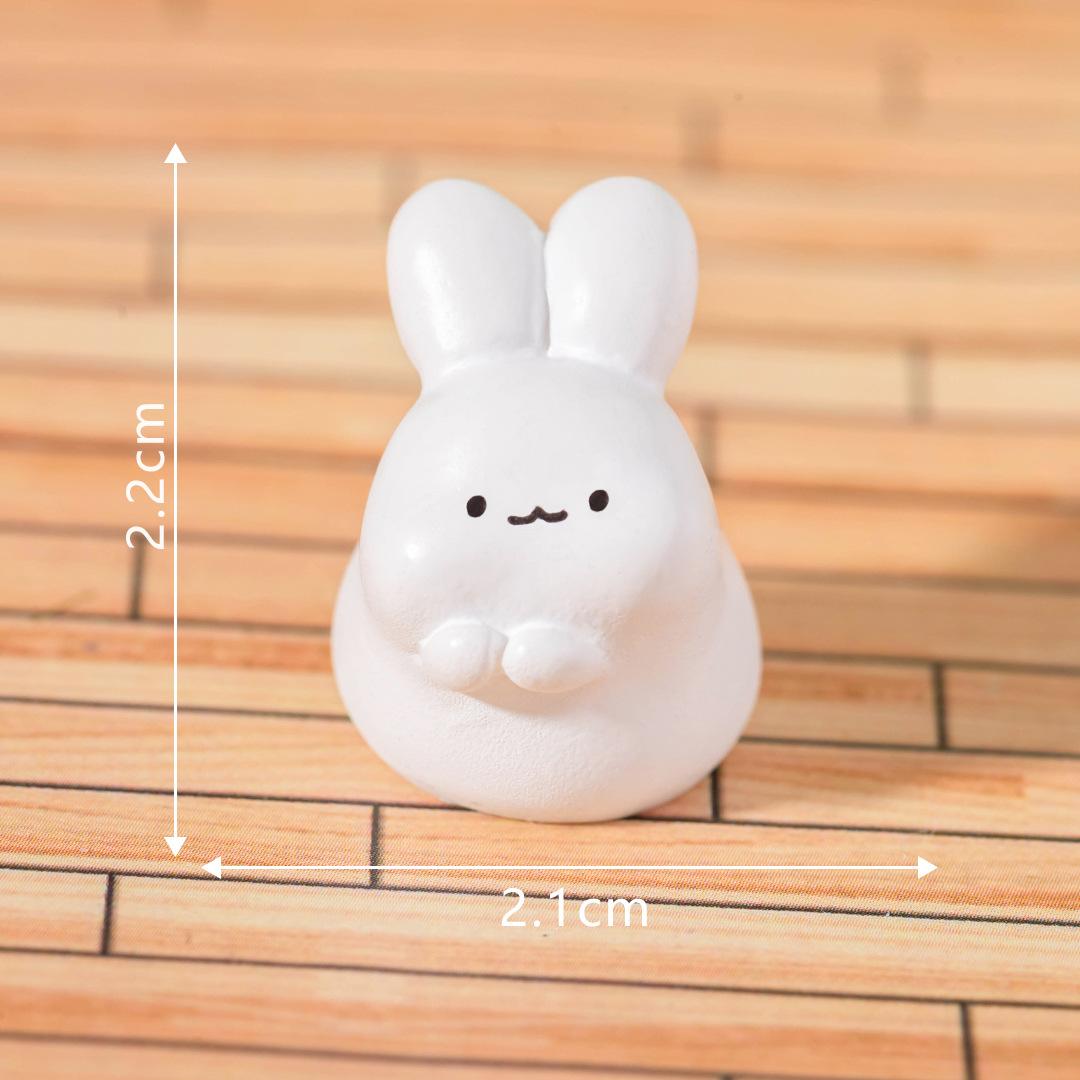 

Микропейзаж Мультфильм Милый Милый Кролик Животное Украшения Сделай Сам Декоративные Аксессуары Украшение Настольного Автомобиля Well-behaved Rabbit 10pcs