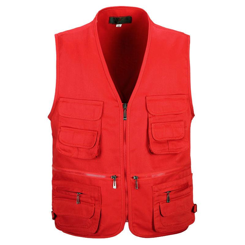Men's Multi-Season Tactical Mesh Vest with Multi-Pockets for Fishing and Leisure