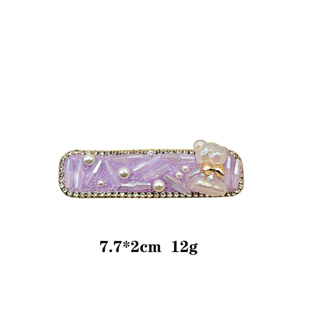 Seamless Hairpin Back of The Head Side Clip Rhinestone Hairpin Fashionable Temperament Side Hairpin