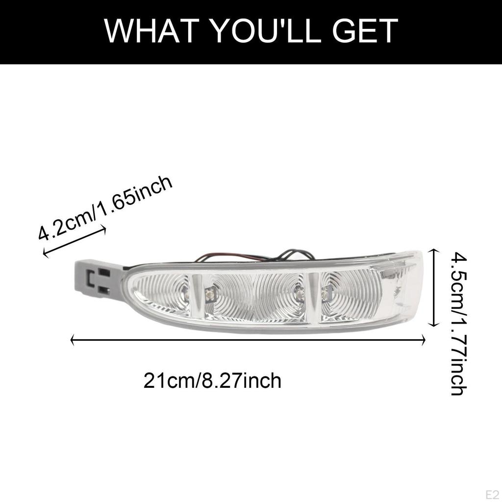 Rearview Side Mirror Turn Light Wing Indicator Lamp Assembly Direct Replaces Easy To Install