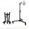 Durable Folding Floor Light Stand with Pulley, Perfect for Studio, Live Broadcast, Fill Light, Tripod, and Flash Use