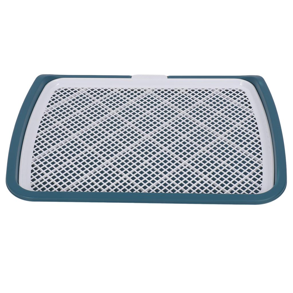 Puppy Potty Training Tray Detachable Washable Mesh Dog Pee Pad Holder Tray for Small Breed Dog Blue