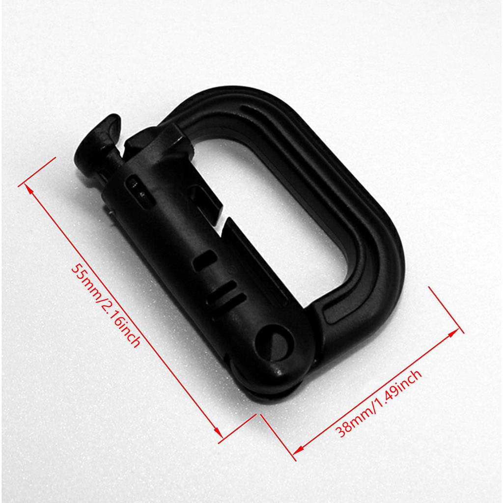 4pack Durability Outdoor Backpacks Clip Versatiles Portables Storage Mount Hook for Outdoor Activity