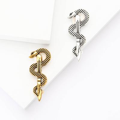 Simple Atmosphere Alloy Enamel Snake Brooch Elegant Temperament Men'S And Women'S Suit Coat Corsage Jewelry Pin