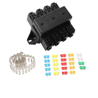 8 Way Relay Socket Universal Relay Block Box for Automotive Car Truck Marine Boat Yacht