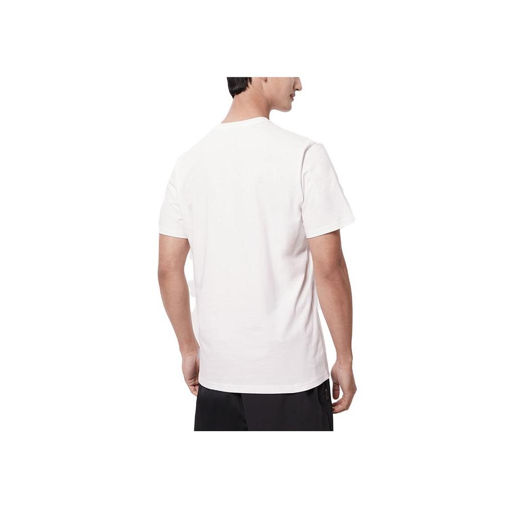 Columbia Logo Print Breathable Comfortable Cotton Crew Neck Short Sleeve T-Shirt Men T-Shirts White AE2306-100