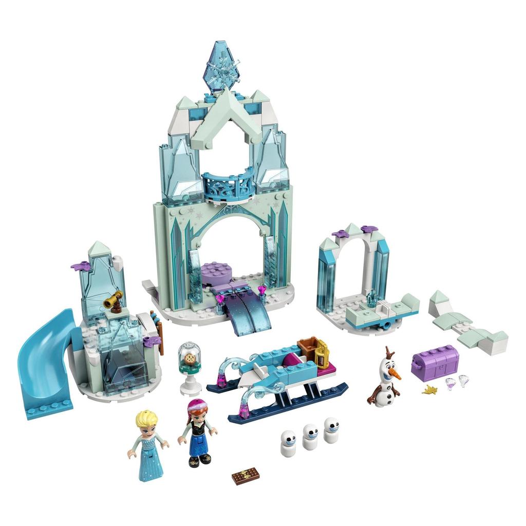 LEGO Disney Princess Anna and Elsa's Frozen Wonderland Christmas Gift 43194 Toy Blocks Present Princess Castle for Girls Ages 4 and Up