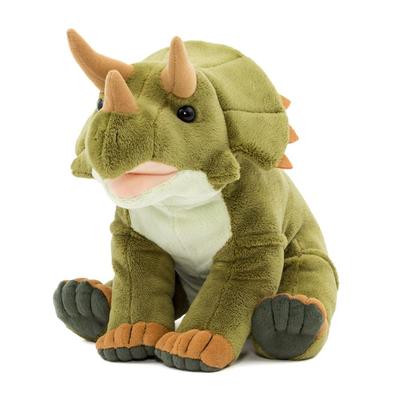 Colorata Triceratops Plush Toy Soft Plush Dinosaur Toy Gift Present Christmas Christmas Present (Medium Size/Sitting Series) Touch/Realistic (Dinosaur