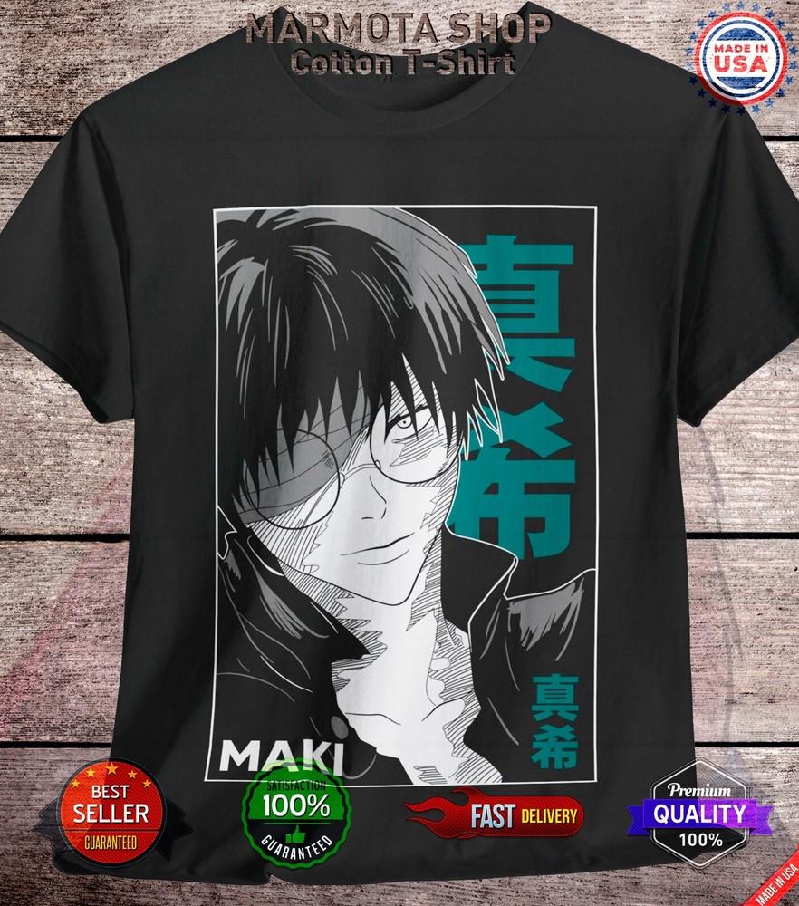

Maki Jujutsu Kaisen T-Shirt Gojo Satoru Sukuna Anime Japanese Tee Shirt JJK All XL