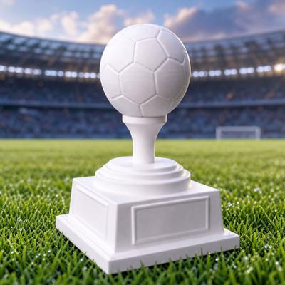 3D Printed Football Trophy Ornament, Commemorative Football Trophy for Desktop Display Sports Award Gift Fan Collectible Decoration