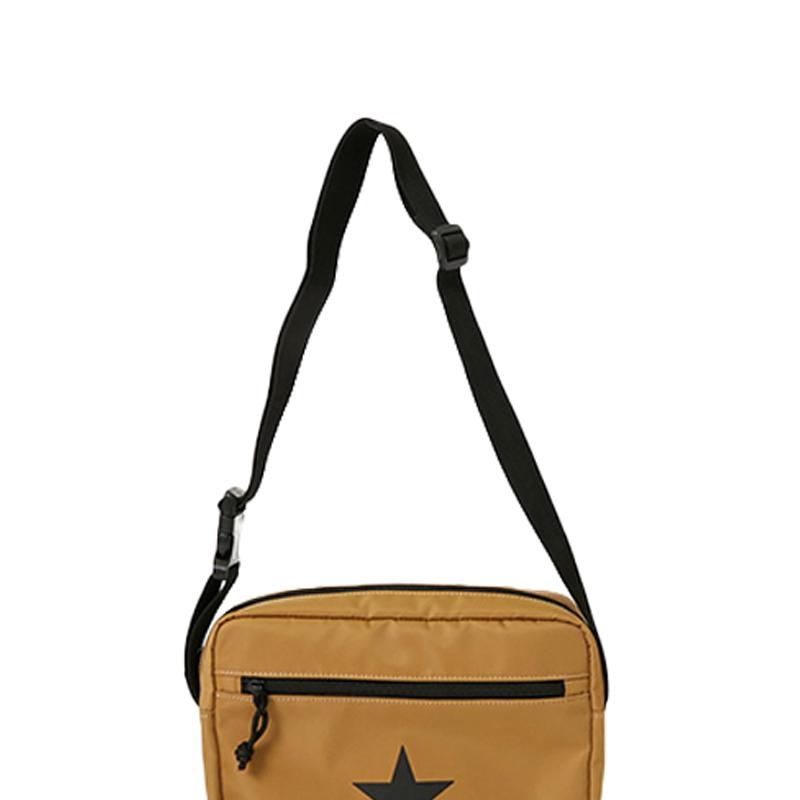 Converse Sternen-Logo-Print Nylon-Umhängetasche Unisex-Umhängetasche Schwarz Khaki Grün A2804PBG276