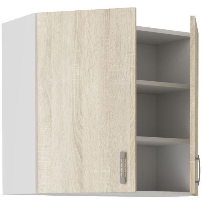 SARA SARA Wall Unit - 2 Doors - Sonoma Oak Decor - L80 X D31 X H71.5 Cm