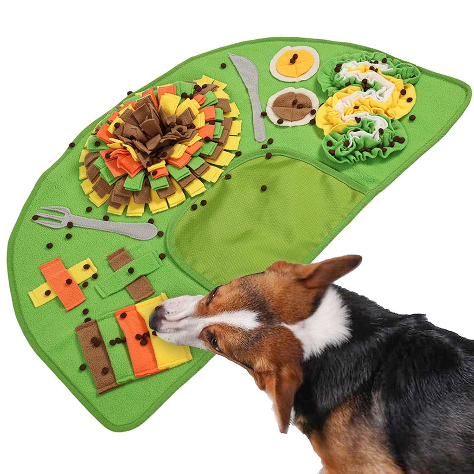 

Нюхальний килимок для собак - Інтерактивна головоломка для стимуляції інстинкту пошуку їжі one size зелений