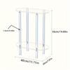 Acrylic Oval Side Table, 2-Layer Bedside Table, Perfect for Storage in Living Room, Bedroom and Bathroom