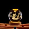 3D Cartoon Anime Crystal Ball Night Light - Creative Birthday Gift for Children