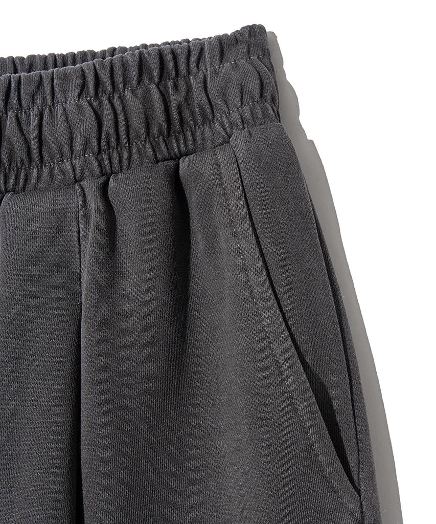 GAKKAI UNIONS One-Pleat Octave Pigment Bermuda Cargo Pants Charcoal