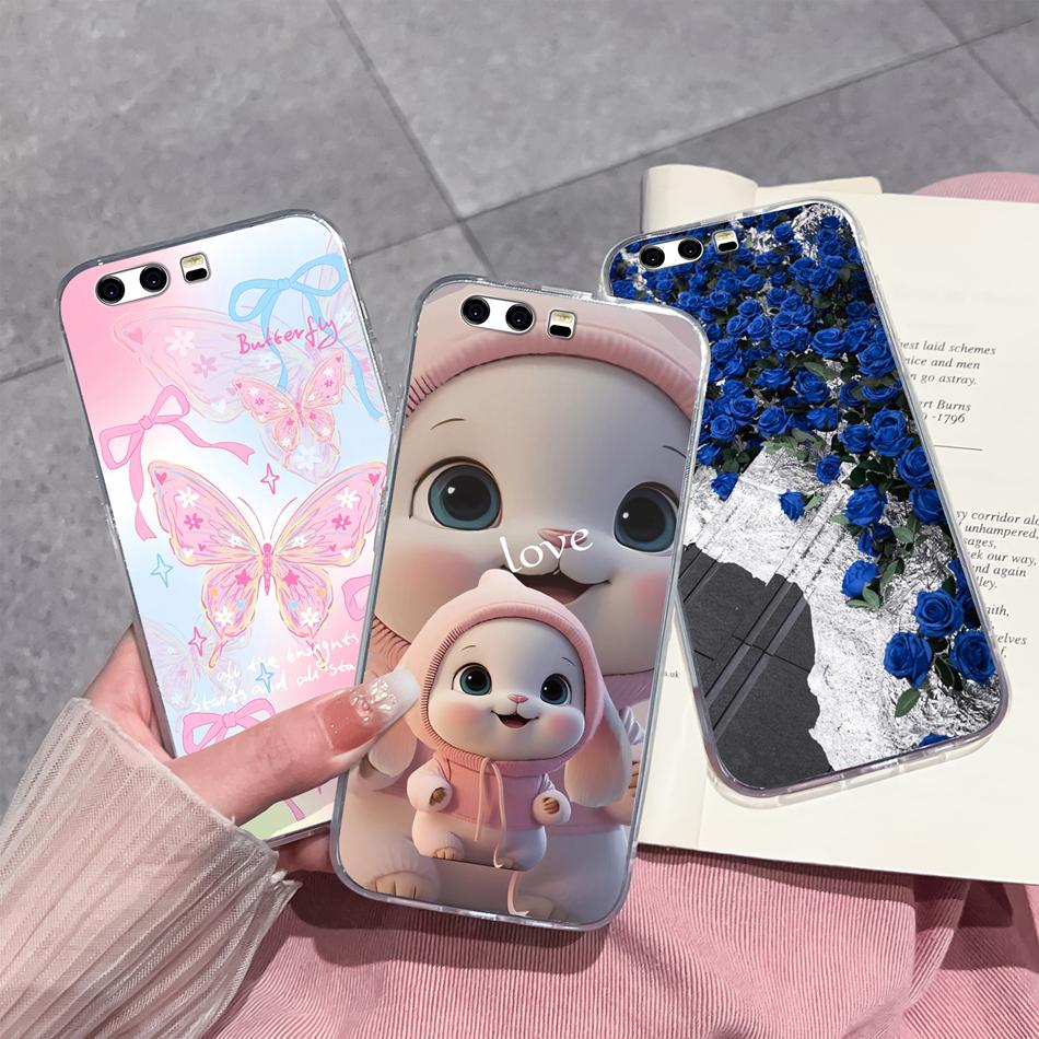 Per Huawei P10 Lite P10 Plus Custodia per Telefono Stile Casual Fantasie Silicone Morbido TPU Trasparente Leggera Copertura Per Huawei P 10+ Funda