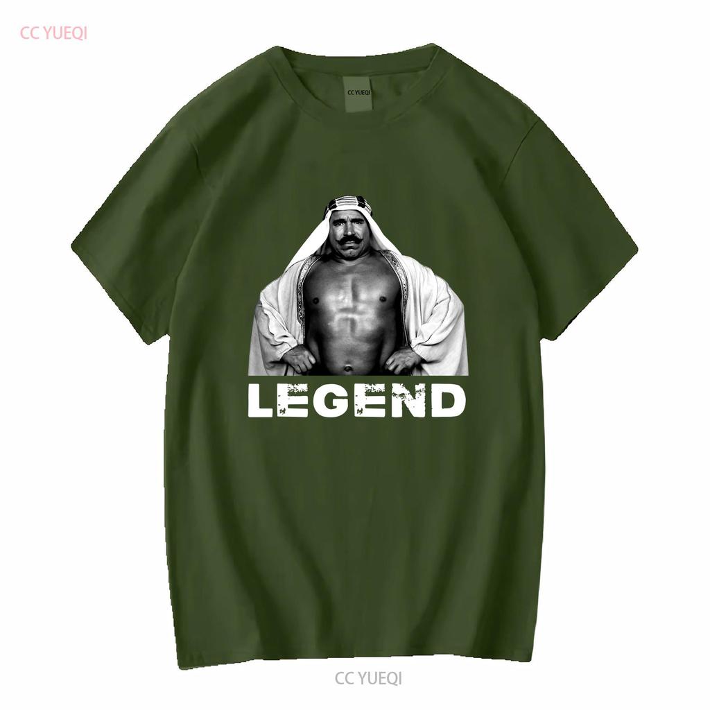 The Iron Sheik Legend Fan V2 T Shirt long or short sleeves vintage Washed Versatile Top For Everyday Wear fashion Comfortable