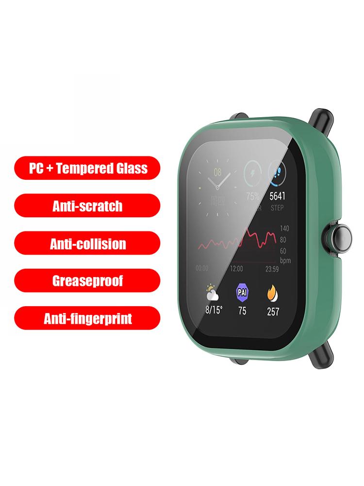 Smart Watch Glass + Cover for Huami Amazfit GTS 2 Mini PC Tempered Glass Film Screen Protector Bumper Frame Shell