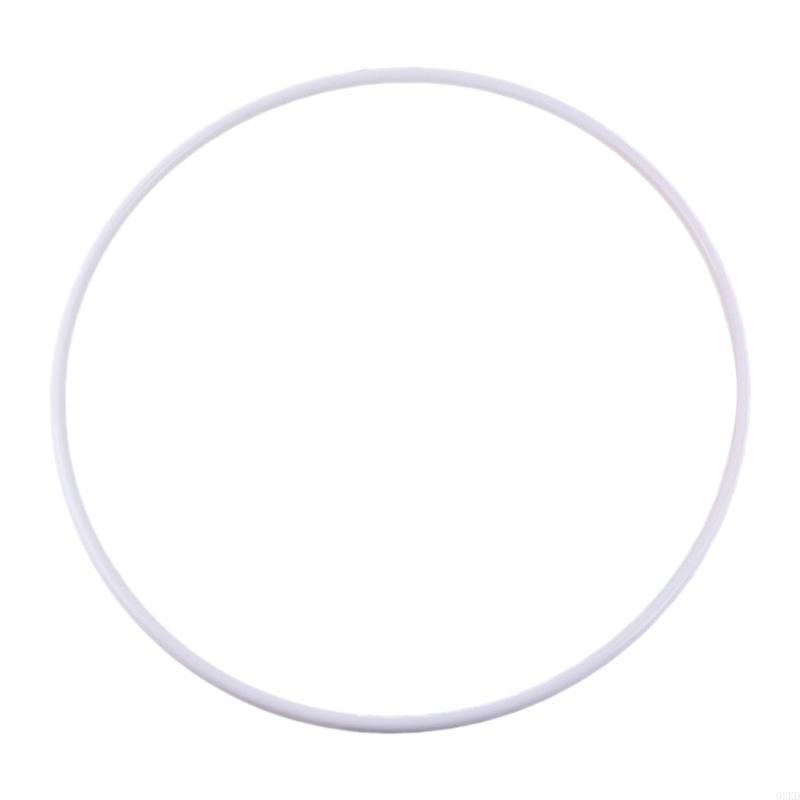 62KD DIY Craft Rings White Plastic Hoops for Wedding Clothing Jewelry Making Material