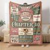 Chapter 40 Milestone Celebration Customize Your Name Blanket Soft Cozy Perfect For Sofa Couch Office Bed Picnics Ideal For All Seasons Modern Style