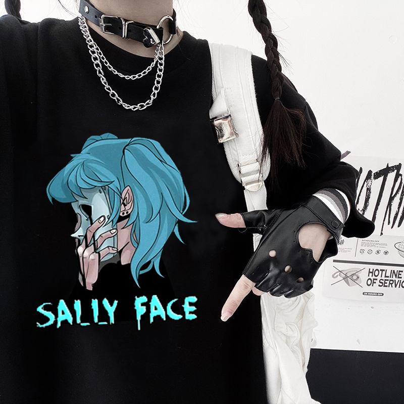 Pánské tričko Sally Face potisk Běžné Trička s krátkým rukávem Dámská Harajuku Letní móda Ležérní Oblečení s krátkým rukávem Topy Trička
