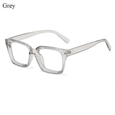 Fashion Women Anti-UV Blue Rays Glasses Men Big Frame Square Eyeglasses Flat Mirror Eyewear Computer Goggles Vision Care