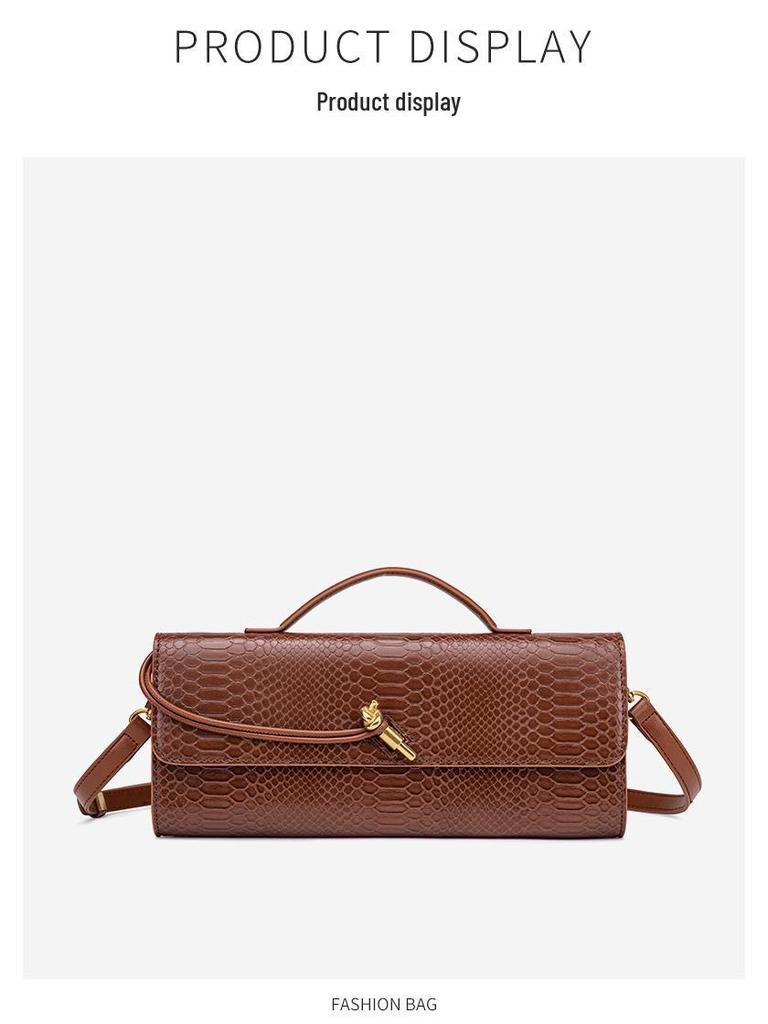 Luxury Women's Crocodile Pattern Flap Clutch: European & American Style Crossbody Evening Bag