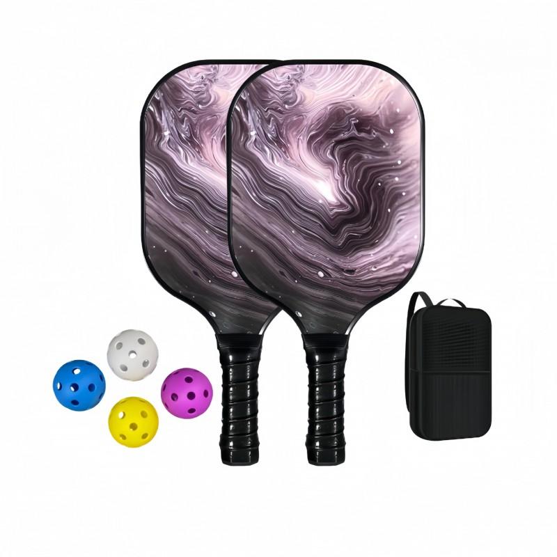 Lightweight Fiberglass Pickleball Paddles Full Set Training Equipment