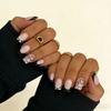 24 Pieces Of Manicure Classic French Sweet And Cool Love Valentine'S Day Theme Medium And Long Square Wearing Armor