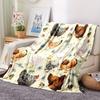 1 Chicken Feather Blanket, Suitable for Home Leisure, Soft and Warm Sofa Blanket, Office Nap Blanket, Suitable for All Seasons