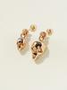 Minimalpiercing 14K Skull Drop Piercing Earrings