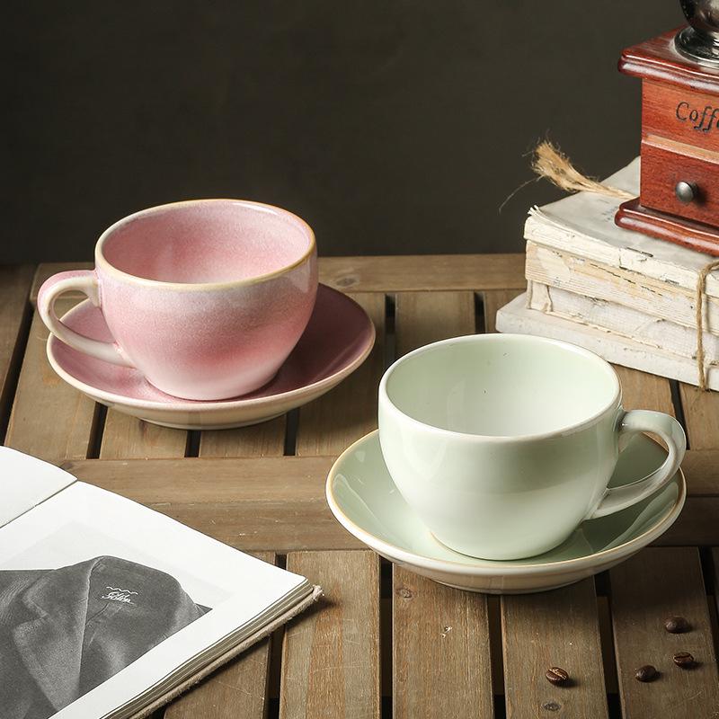 Brennofenwechsel Retro Keramikbecher Set - Japanische Büro- & Frühstückstassen