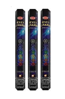 Seven Chakra Incense 3 Boxes of 20 Sticks