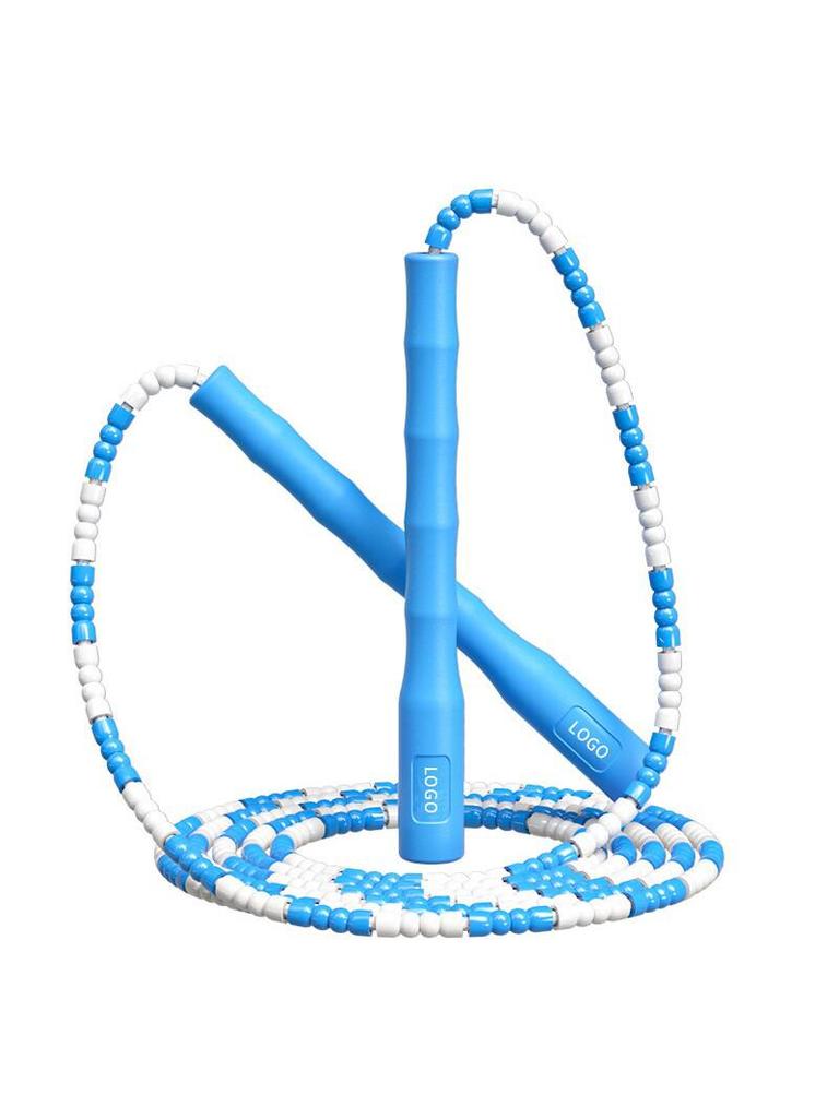 Adjustable Children's Bamboo Jump Rope – Tangle-Free for Beginners & Students, Customizable with Logo.