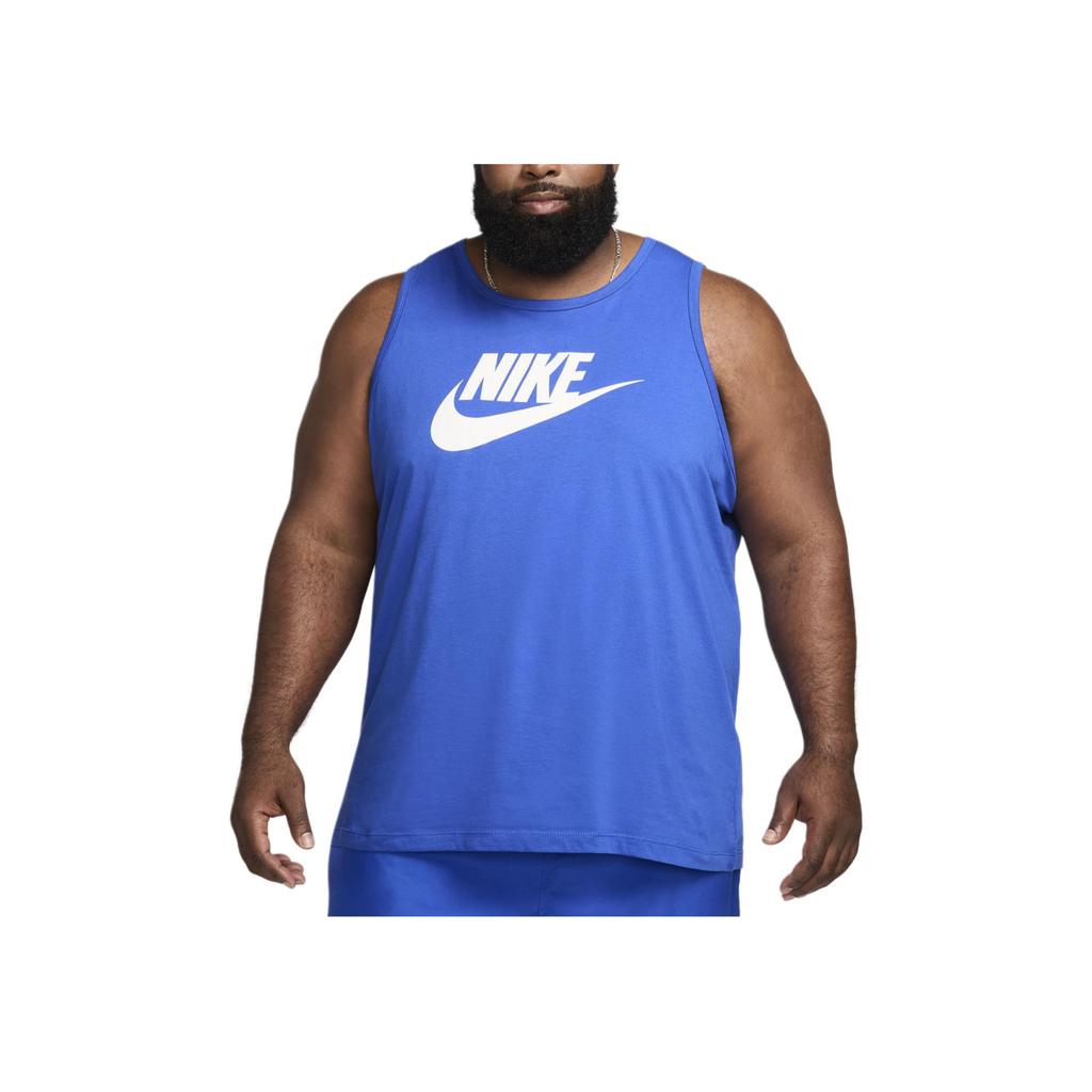 Nike Logo Letter Print Relaxed Comfortable Round Neck Sports Vest Men vest Dark-Blue AR4991-481