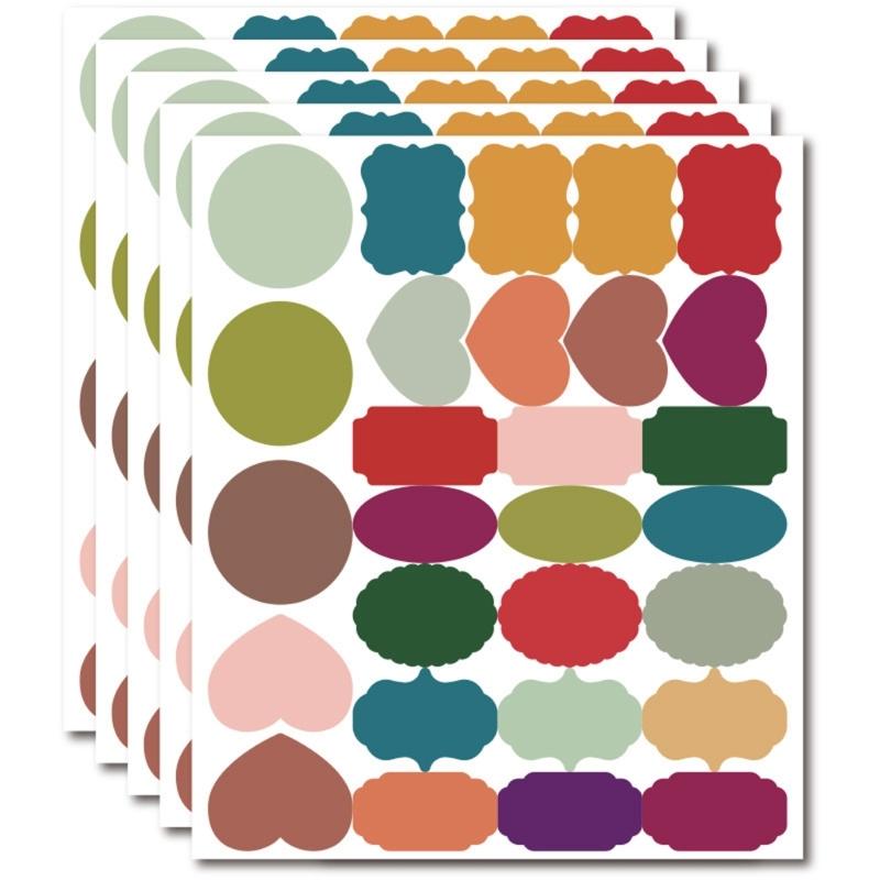 

280Piece Colored Chalkboard Labels Waterproof Removable Sticker for Kitchen Pantries Jars Food Labels and Office Decors 1